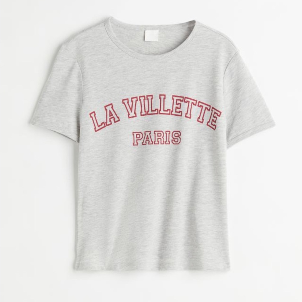 H&M Paris Shirt | Heather Gray | X-Large